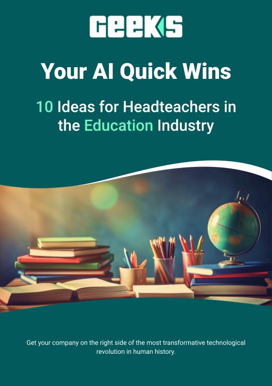 10 AI ideas for Headteachers in the Education industry