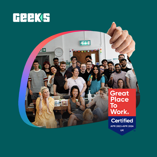 Geeks Ltd is now a certified Great Place To Work